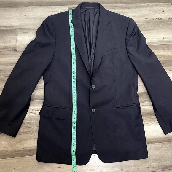 Men's Valentino Blazer Fleece Wool Black US 40 FR 50 Excellent! - Picture 6 of 8